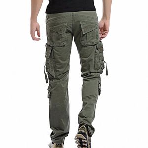 2024 Fi Pantalon cargo militaire Pantalons pour hommes Salopette Casual Baggy Armée Pantalon cargo Hommes Plus Taille Pantalon tactique multi-poches G22p #