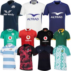 2024 Fidji Japan Ireland Rugby Jersey 23 24 25 Écosse du Sud Angleterre Africain Australie Argentine Home Away French Wallesser Alternate Shirt Taille S-5XL