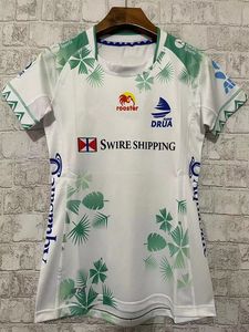 Maillot de rugby extérieur pour femme Drua fidjien 2024 Taille : S--XL (nom et numéro personnalisés)