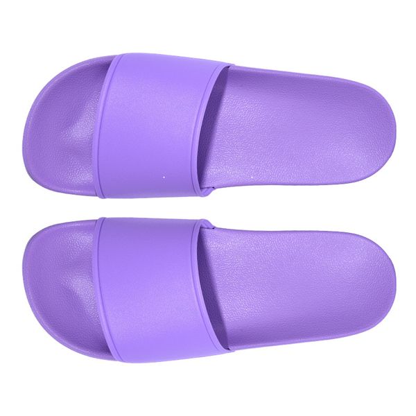 2024 deslizadores planos de goma EVA baño interior deslizador sandalias casuales al aire libre púrpura