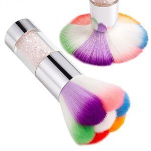 2024 Flower Nail Brush pour manucure Rose Nail Art Brush Accessoires Nail Tools Beauty Blush Blush Popular Round Dust Cleaning Brosses1.Brosse à nail rose pour la manucure