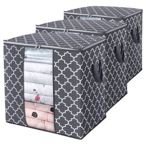 2024 Boîte de rangement pliable Vêtements portables Organisateur de poche rangée Suise de rangement non tissée Boîte de rangement à domicile Boîte de contenant de rangement