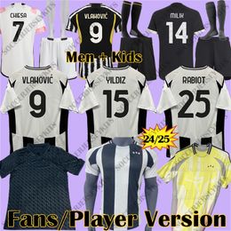 24 25 maillot juventus soccer jerseys maglia Juventus football shirts 2024 VLAHOVIC POGBA CHIESA WEAH MILIK KEAN LOCATELLI BONUCCI Men Kids Sets maglietta da calcio