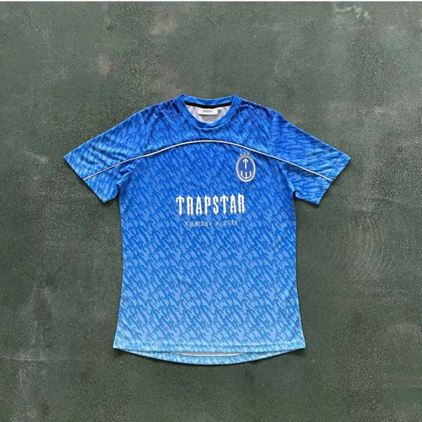 2024 Camiseta de fútbol diseñador para hombres Jersey Trapstar Summer Rightsuit Diseño de movimiento transpirable VNF668