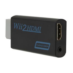 2024 pour le convertisseur TV compatible HDMI Adaptateur de jeu Full HD 1080p Wii2HD Convertisseur audio vidéo pour TV Monitor Projecteur - pour HDMI TV