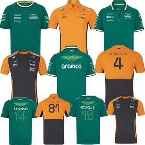 2024 Formule 1 F1 Driver Racing Sets 24 25 Norris Set Up t-shirt Casual wandeling POLO Zomer Auto Motorsport Alonso Ferari Team Jersey Shirts