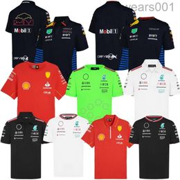 2024 Formule 1 F1 Racing Set Mercedeser Amg Petronas Fernando Alonso a installé Tshirt Casual Breathable Polo Summer Car Motorsport Ferari Team Jersey Shirt N9KT