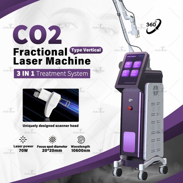 2024 Fraccional CO2 Láser Cicatriz Estrías Máquina de eliminación Antiarrugas Masaje Lazer Tratamiento Rejuvenecimiento de la piel Dispositivo de salón de belleza