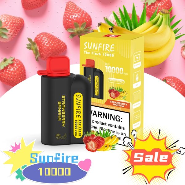 2024 France Vapes de vente en gros Contrôle du flux d'air Sunfire 10000 Puffs DTL Vape 12000puff 10k Disposable Vape Device Vape Factory Electronic Hookah Pen DTL Vape Mod Dubai