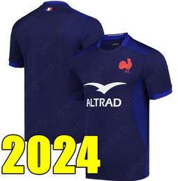 2024 FRANSE Rugby Jerseys Maillot de BOLN shirt Mannen maat S-5XL VROUWEN KID KITS enfant HOMMES FEMME SPORT