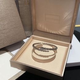 2024 Bracelets en diamant complet Designer Silver Snake Men Bangle Gold Rose Femmes Open Style Bijoux