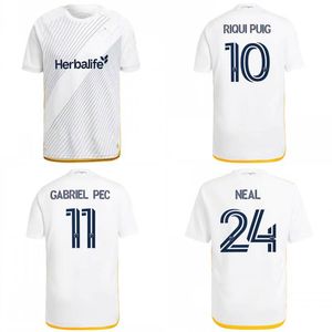 2024 GALAXY Voetbalshirts 24/25 Heren LA Player Versie #10 RIQUI PUIG Uniform Jeugd #11 GABRIEL PEC NEAL Shirt Kids kit