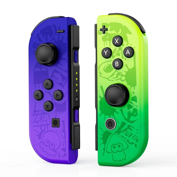 2024 juego Joy Cons para Nintendo Switch L/R Reemplazo inalámbrico Joypad NS Controlador Soporte Control de movimiento / Joysticks de vibración dual