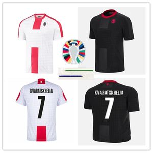 2024 Georgia Soccer Jersey Kvaratskhelia Equipo nacional a casa 24-25 Chakvetadze Davitashvili Kvilitaia Mikautadze Zivzivadze Camisa de fútbol