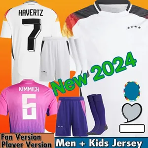 2024 Duitsland Hummels Gnabry Football Jersey European Cup Kit 24 25 Kroos Werner Draxler Reus Muller Gotze Men Soccer Jerseyss Kids Kits Fans Player -versie Home Away