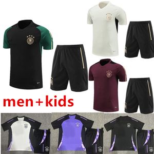2024 Duitsland Tracksuit Soccer Jersey Kroos Gnabry Werner Draxler Reus Muller Gotze Football Shirt 23/24 Duitsland World Short Sheeves Training Suit Cup Men Kids Kit