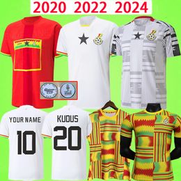 2024 Ghana Soccer Jerseys Thomas National Team J.ayew Williams Kyereh Sulemana Kudus 2020 Retro Vest Uniform voetbalshirt T 20 21 22 23 24 Fans Player -versie