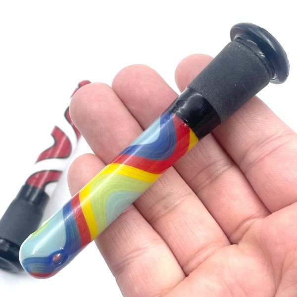 2024 Verre Downstem 14mm 18mm Mâle Femelle Tige Drop Down Adaptateurs Narguilés Pour Bongs D'eau Dab Rigs