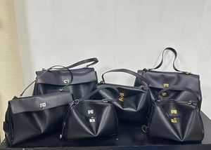 2024 Gold Rodeo Lock Sacs de luxe en cuir authentique à grande capacité Sac sous bras portable pour le sac féminin de la navettage décontracté