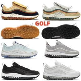 2024 Golf Silver Bullet Chaussures de golf Golf Nrg Wing It Céleste Gold Tie Dye Sneaker Sports Chaussures avec boîte