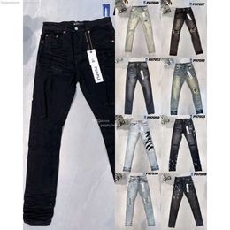 2024 goede designer broek heren voor heren dames broek paarse jeans merk jeans zomer gat nieuwe stijl borduurwerk zelfteelt en kleine voeten casual joggingbroek top 1