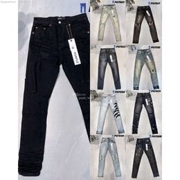 2024 bon pantalon de créateur hommes pour hommes femmes pantalons jeans violets jeans de marque trou d'été nouveau style broderie auto-culture et petits pieds pantalons de survêtement décontractés top 1