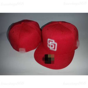 2024 Goede kwaliteit stijlen Padres SD Letter Baseball Caps nieuwste casual Gorras Hip Hop Men Women Chapeus gemonteerde hoeden H5-8.10