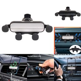 2024 Gravity Car Phone Holder Outlet Stand Smartphone GPS Eagle Beak Clip Mount pour iPhone 14 13 Pro Samsung Huawei Xiaomi Redmi