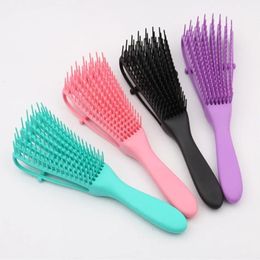 2024 Haarborstel ontwarren hoofdhuidmassagekam voor krullende Detangler Hairbrush Women Men Salonfor Hairbrush hoofdhuidmassage