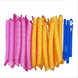 2024 Rouleaux de cheveux (15/20/25 / 30 cm) Forme d'escargot Not de forme d'onde Courcs ronds ronds Curler à cheveux doux Curler Magic Hair Roulers Diy2.pour la magie des curler à cheveux doux