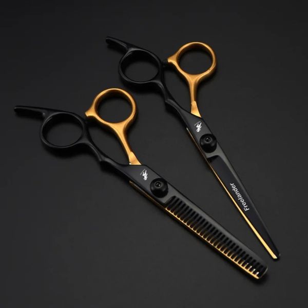 2024 Ciseaux de cheveux 5.5 6.0 Ciseaux de coiffure professionnels amincissant les ciseaux de coiffure et les ciseaux de coupe de cheveux 440c en acier