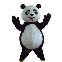 2024 Halloween volwassen schattige kung fu panda mascotte kostuum thema fancy jurk advertising verjaardagsfeestje kostuum outfit