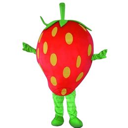 2024 Halloween para adultos Strawberry Fruit Mascot Tema de disfraces Tema de disfraces Publicidad Fiesta de cumpleaños Traje de vestuario