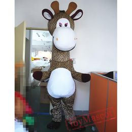 Costume de mascotte de girafe de dessin animé d'animal d'halloween, Costume de marche d'halloween, Costume de grand événement, robe de fête, 2024