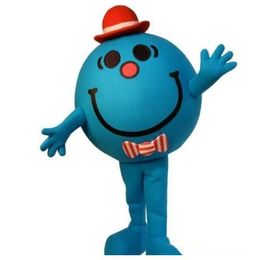 2024 Halloween Blue Sphere Mascot Costume Top Quality Cartoon Mignon Ball Anime Thème personnage de Noël Costumes de fête de carnaval