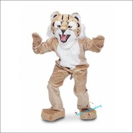 2024 Halloween Bobcat Cartoon Mascotte Kostuum Paashaas Pluche kostuum kostuum thema fancy dress Reclame Verjaardagsfeestje Kostuum Outfit