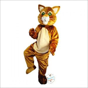 2024 Halloween Bruine Kat Mascotte Kostuum Paashaas Pluche kostuum kostuum thema fancy dress Reclame Verjaardagsfeestje Kostuum Outfit