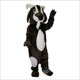 2024 Halloween Brown Chèvre Mouton Dessin animé Costume de mascotte Lapin de Pâques Costume en peluche Costume Thème Déguisement Publicité Costume de fête d'anniversaire Tenue