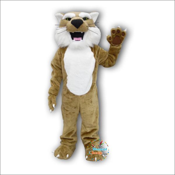 2024 Disfraz de mascota Bobcat feroz de la universidad de Halloween Conejito de Pascua Disfraz de peluche Tema de disfraces Disfraces Publicidad Traje de fiesta de cumpleaños