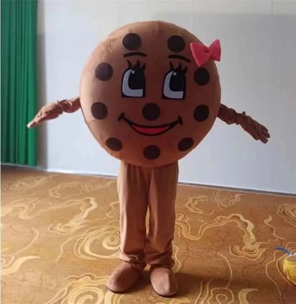 2024 Costume de mascotte de biscuit d'Halloween Personnage de thème d'anime de dessin animé Taille adulte Carnaval de Noël Fête d'anniversaire Tenue fantaisie