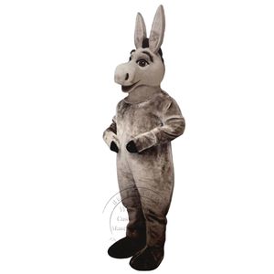 2024 Halloween Custom Gray Donkey Mascot Costume Thema Fancy Dress Advertising Birthday Party Costume Outfit