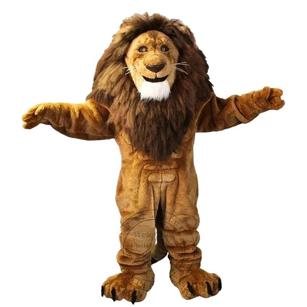 2024 Halloween Power Power Lion Mascot Costume Thomal Fichy Dishording Advertising Birthday Party Costume Testuit
