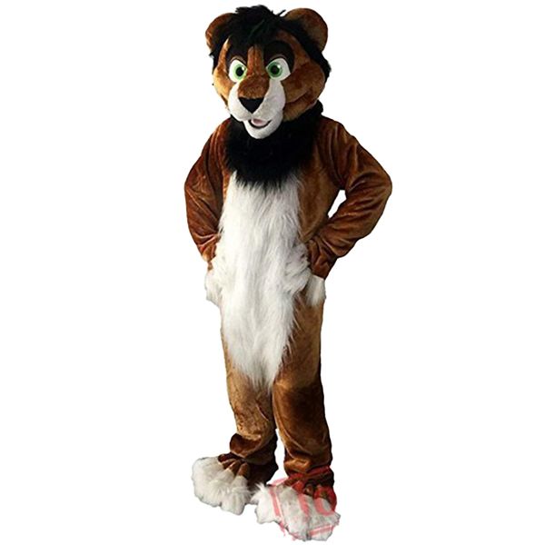 Disfraz de mascota Husky, zorro, perro, lobo, disfraz de Halloween para caminar, traje para evento grande, vestido de fiesta, 2024