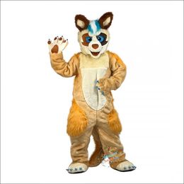 2024 Halloween Knappe Fox Dog Mascotte Kostuum Paashaas Pluche kostuum kostuum thema fancy dress Reclame Verjaardagsfeestje Kostuum Outfit