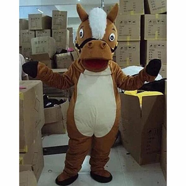 2024 Halloween Horse Mascot Costume Costume fantaisie personnalisée Anime Mastret thème Fancy Dishing Carnival Costum