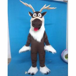 2024 Halloween Hot Sale Deer Mascot Mascot Costume Carnival Performance Apparers Anime Ad Applelel Performance Apparel