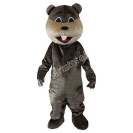 Costume de mascotte de castor de taille adulte pour Halloween, déguisement de fête d'anniversaire à thème animé, offre spéciale d'halloween 2024