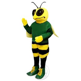 Costume de mascotte d'abeille Big Eeyes pour Halloween, Costume de fête d'anniversaire, de noël, mascotte d'université, offre spéciale, 2024