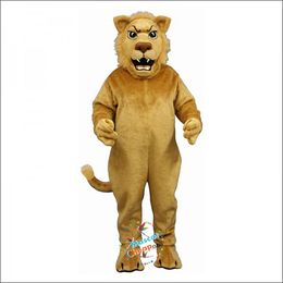 2024 Disfraces de Halloween Leslie Lion Mascot Carnaval Regalos de Halloween Adultos Juegos de fiesta de lujo Traje Celebración navideña Trajes de personajes de dibujos animados