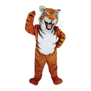 Costume de mascotte de tigre d'Halloween, déguisement de carnaval, thème de dessin animé, pour hommes et femmes, robe de Festival, 2024